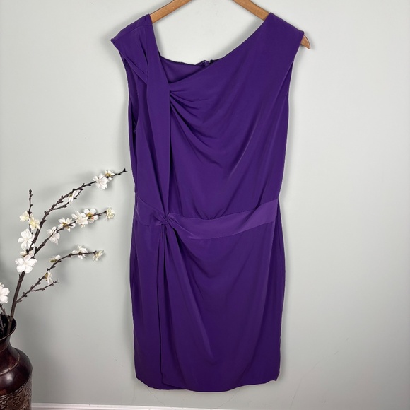 New York and Company Eva Mendes Twist Front Dress Size 18 - Picture 2 of 4